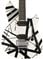 EVH Wolfgang Special Striped Guitar with Bag Black and White Body View